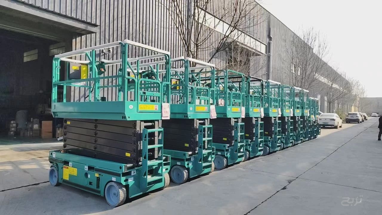 يوجد سيزر لفت ديزل وكهرباء للأيجار سيزر لفت كهرباء scissorlift for rent رافعات شوکیه و سیزر لفت و مانلفت سیزر لفت scissorlift and manlift for rent ومان لفت للأيجار سيزر لفت في جدة scissor l 5
